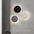 Modern Circular 7.8-inch LED Touch Color Temperature Wall Lamp for Bedroom, Aisle, and Stairwell